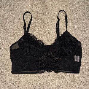 Elegant Black Lace Bralette